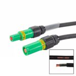 Elumen8 3m 120mm Powerlock Male Source - Female Drain Earth Green