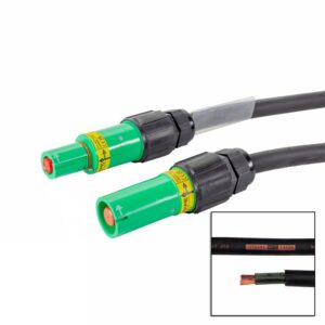 Elumen8 3m 120mm Powerlock Male Source - Female Drain Earth Green