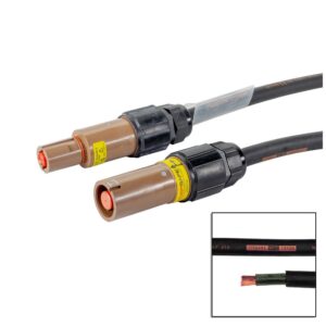 Elumen8 3m 120mm Powerlock Male Source - Female Drain L1 Brown