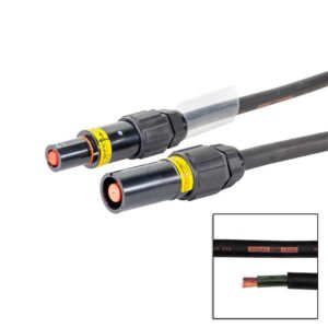 Elumen8 3m 120mm Powerlock Male Source - Female Drain L2 Black
