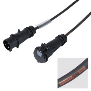 Elumen8 10m 32A Male - 32A Female 1PH 6mm 3C Cable, Mennekes