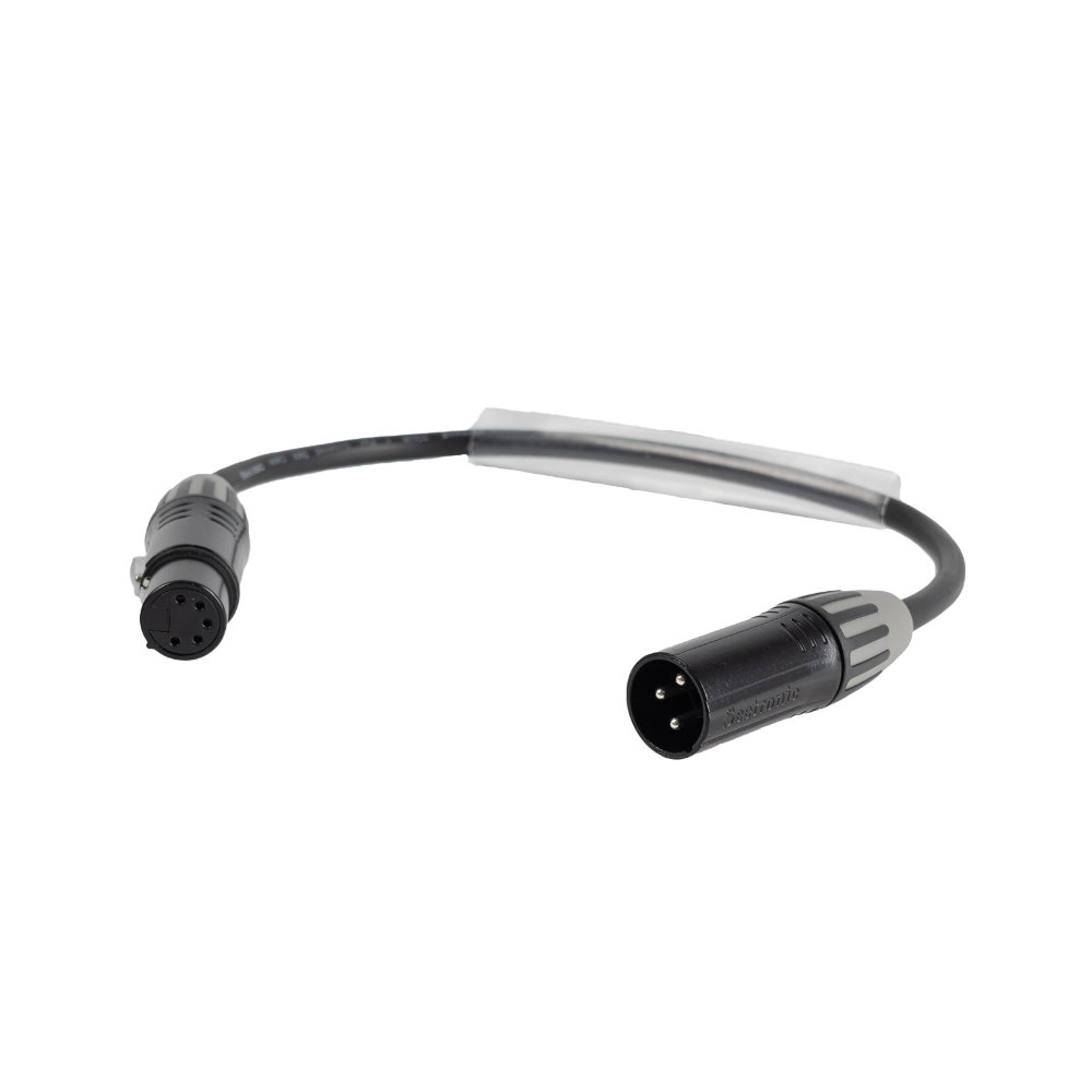 Elumen8 DMX Adaptor 3-Pin Male XLR to 5-Pin Female XLR Elumen8 DMX Adaptor 3-Pin Male XLR to 5-Pin Female XLR