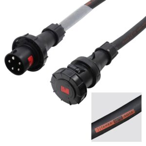 Elumen8 2m 63A Male - 63A Female 3PH 16mm 5C Cable