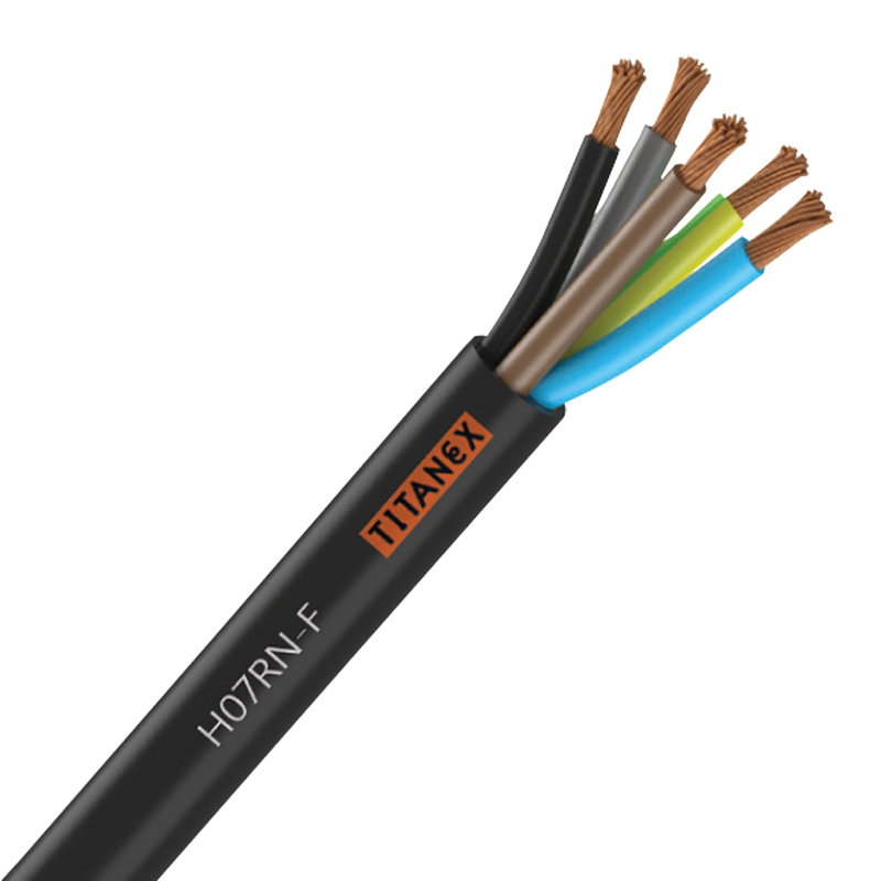 Titanex H07RN-F 25mm 5 Core Rubber Cable 50m Titanex H07RN-F 25mm 5 Core Rubber Cable 50m