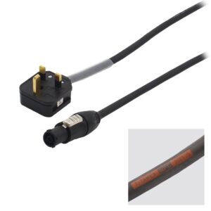 Elumen8 1m 13A Plug to Neutrik powerCON TRUE1 Cable
