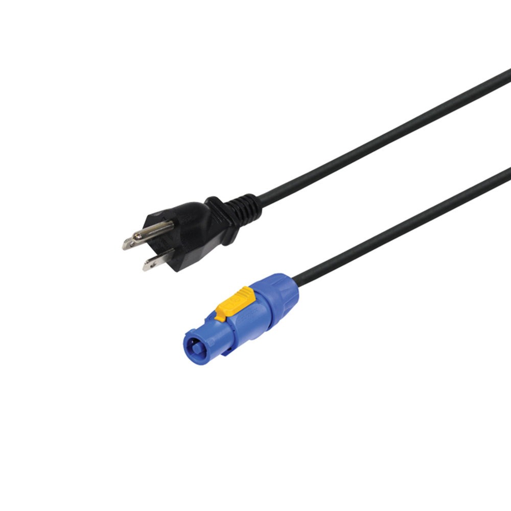 Elumen8 Grounded USA Plug to Neutrik powerCON NAC3FCA 1m Elumen8 Grounded USA Plug to Neutrik powerCON NAC3FCA 1m