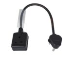 Elumen8 0.35m 1.5mm 15A Male - 13A Female Adaptor Cable