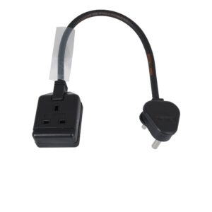 Elumen8 0.35m 1.5mm 15A Male - 13A Female Adaptor Cable