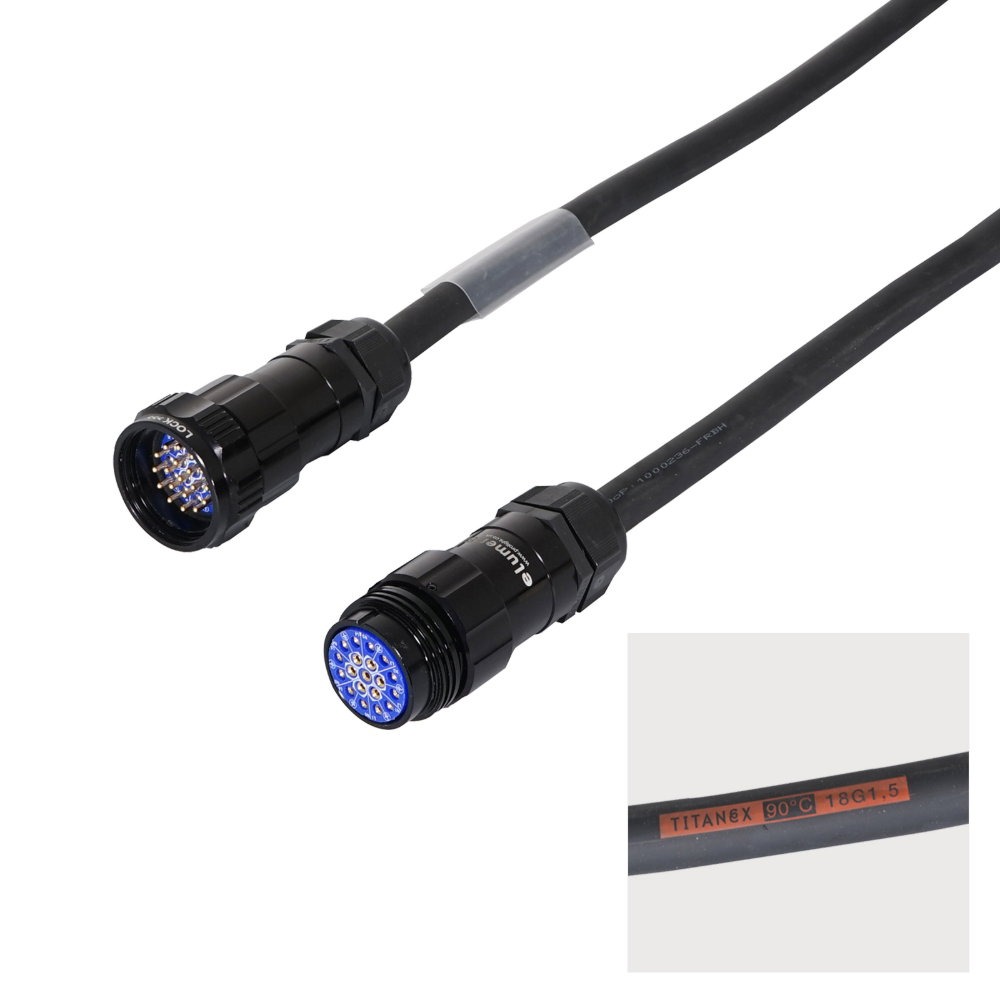 Elumen8 25m Socapex 19-Pin Male - Female Titanex 1.5mm Cable Elumen8 25m Socapex 19-Pin Male - Female Titanex 1.5mm Cable