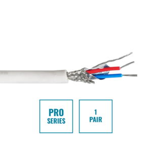 Elumen8 PRO Screened 1 Pair DMX Cable DMX1PRW, 100m Drum White