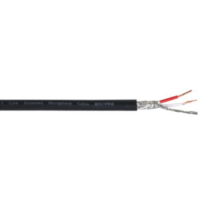 Elumen8 TOUR Screened 2 Core Microphone Cable MIC1PRB, 500m Drum Black