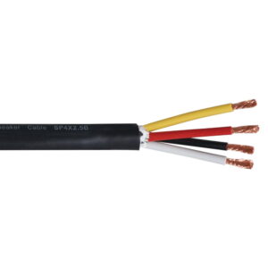 Elumen8 TOUR 4 Core 4 x 2.5mm2 Speaker Cable SP4X2.5B, 100m Drum Black