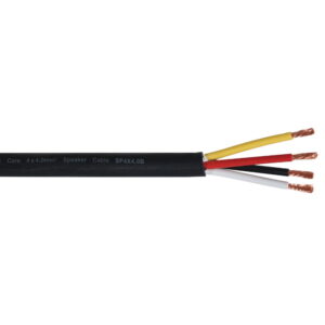 Elumen8 TOUR 4 Core 4 x 4.0mm2 Speaker Cable SP4X4.0B, 100m Drum Black