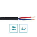 Elumen8 PRO 2 Core 2 x 1.5mm Speaker Cable SP2X1.5B, 500m Drum Black