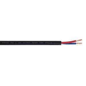 Elumen8 PRO 2 Core 2 x 2.5mm Speaker Cable SP2X2.5B, 500m Drum Black