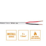 Elumen8 INSTALL LSZH 2 Core 2 x 1.5mm2 Speaker Cable SP2X1.5W, 500m Drum White
