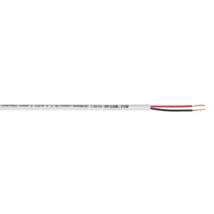 Elumen8 INSTALL LSZH 2 Core 2 x 0.75mm2 Speaker Cable SP2X0.75W, 50m Drum White