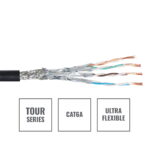 Elumen8 TOUR S/FTP Data Cable CAT6A, 100m Drum Black