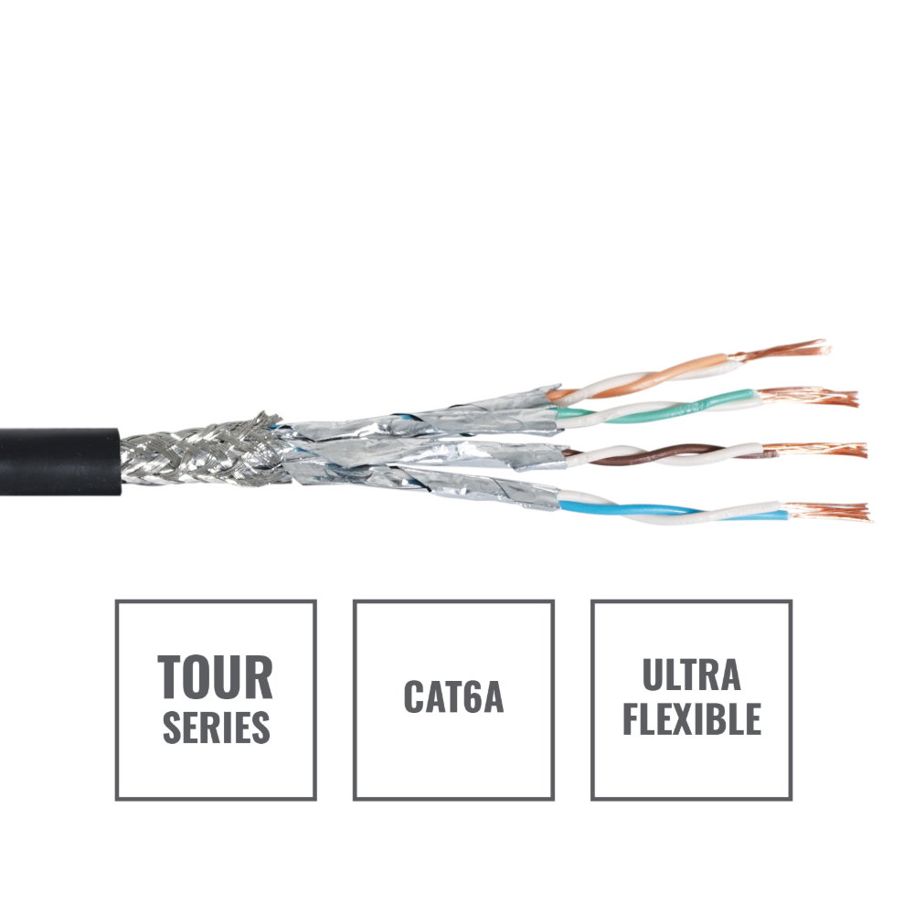 Elumen8 TOUR S/FTP Data Cable CAT6A, 300m Drum Black Elumen8 TOUR S/FTP Data Cable CAT6A, 300m Drum Black