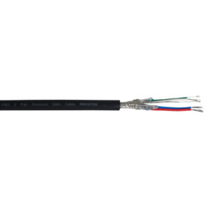 Elumen8 TOUR Screened 2 Pair DMX Cable DMX2PRB, 100m Drum Black