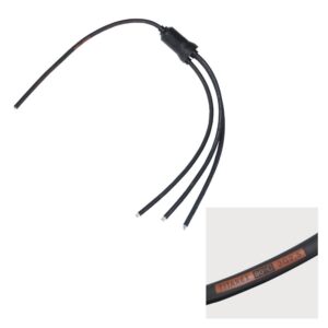 Elumen8 Moulded Y Split, 3 Way 0.5m Tails - 2.5mm Bare Ends