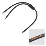 Elumen8 Moulded Y Split, 2 Way 0.5m Tails - 6mm 3C Bare Ends