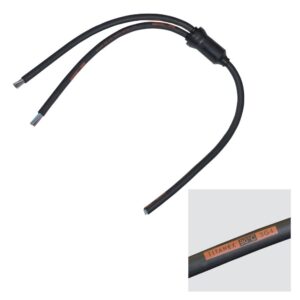 Elumen8 Moulded Y Split, 2 Way 0.5m Tails - 6mm 3C Bare Ends