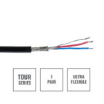 Elumen8 TOUR Screened 1 Pair DMX Cable DMX1PRB-TPU, 100m