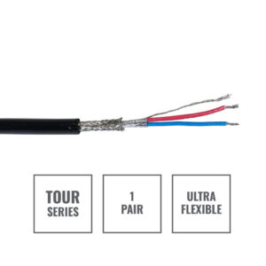 Elumen8 TOUR Screened 1 Pair DMX Cable DMX1PRB-TPU, 100m