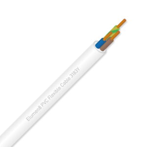 Elumen8 3183Y 1.5mm 3 Core White Cable, 100m