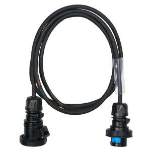 Elumen8 10m 2.5mm IP67 Black 16A Male - 16A Female Cable