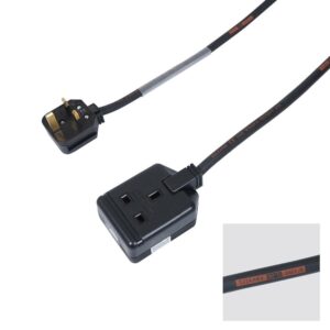 Elumen8 5m 1.5mm 13A Male - 13A 1G Female Extension Cable