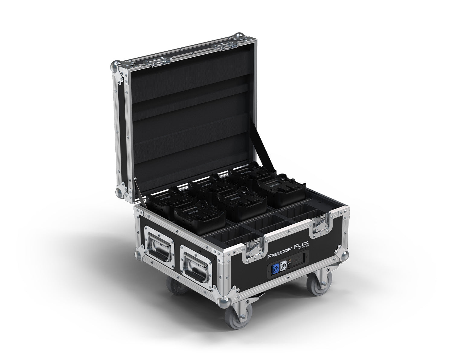 CHAUVET DJ Freedom Flex H9 Battery Uplighter (Pack of 6) with Case