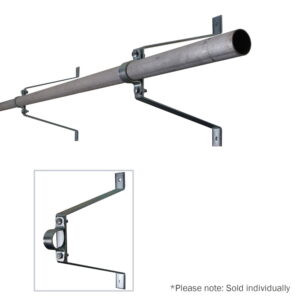 Elumen8 Pipe To Wall Bracket, 300mm Zinc