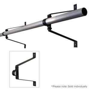 Elumen8 Pipe To Wall Bracket, 300mm Black