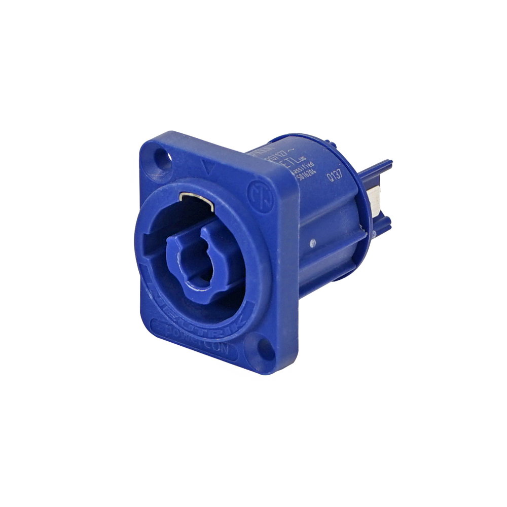 Neutrik powerCON A-type Chassis Connector Blue NAC3MPXXA Neutrik powerCON A-type Chassis Connector Blue NAC3MPXXA