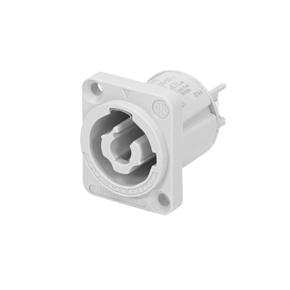 Neutrik powerCON B-type Chassis Connector Grey NAC3MPXXB Neutrik powerCON B-type Chassis Connector Grey NAC3MPXXB