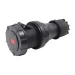 PCE 125A 415V 3P+N+E Black Socket (2455-6xs)