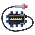 PCE ISCHL Distribution Box 63A 415V In, 3 x 32A + 6 x 16A Out (9130027)