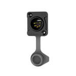 Seetronic XLR IP65 5-Pin Chassis Male, Black (J5F2C-W-B-01)