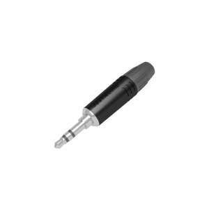Seetronic 3.5mm 3-Pole Jack Plug, Black M2TP3C-B