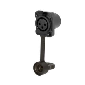 Seetronic XLR IP67 3-Pin Chassis Female, Black K3F2C-W-B-67