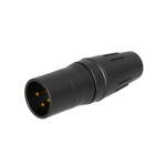 Seetronic XLR 3-Pin Male Plug Black SCHM3-B