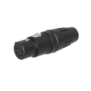 Seetronic XLR 5-Pin Female Socket Black SCHF5-B