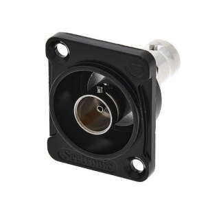 Seetronic BNC Female Chassis Connector Black SBB75DFGX-B