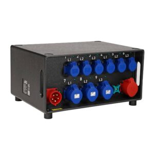 Elumen8 Distribution Unit, 32A 3PH, 3x 32A 1PH, 6x 16A Out