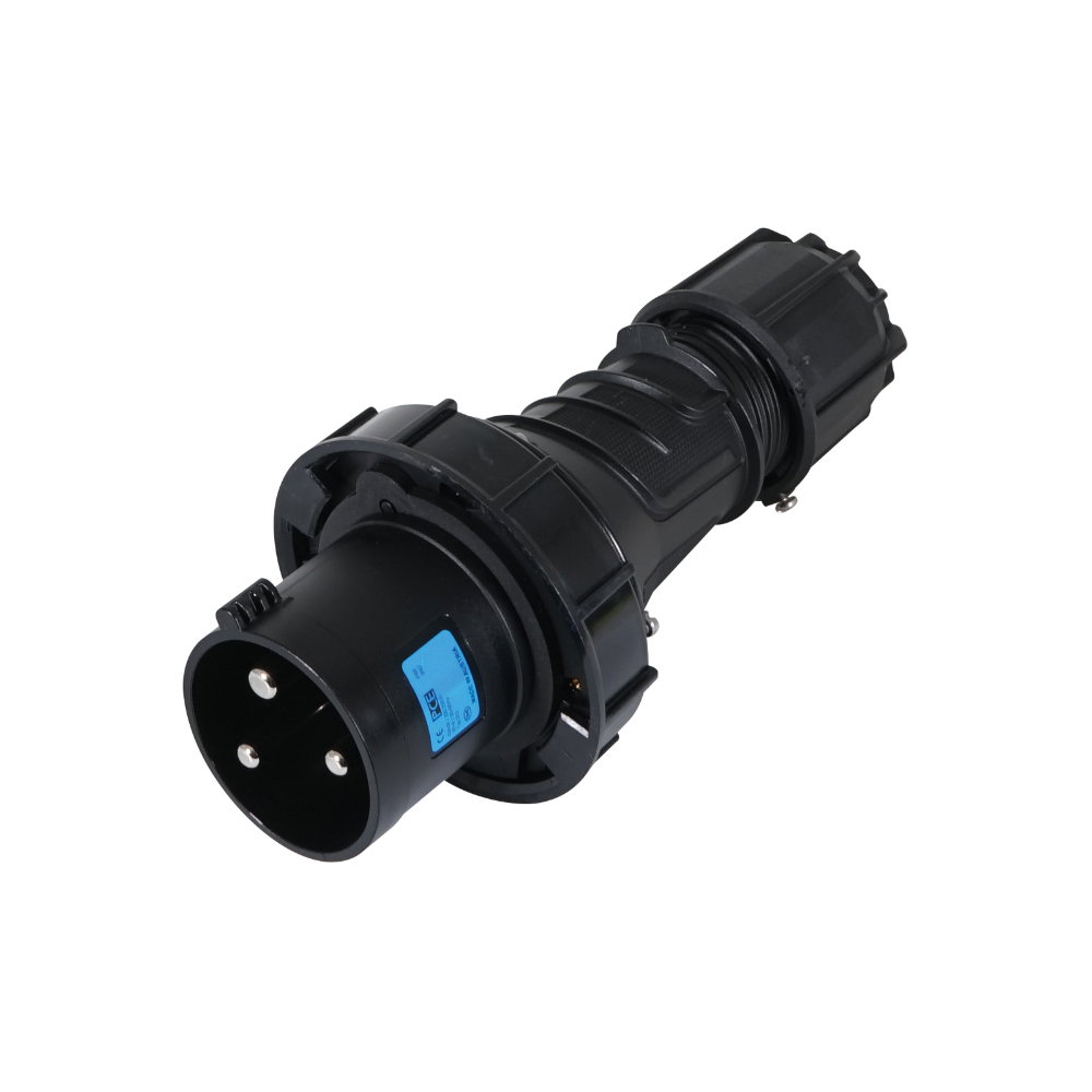 PCE 63A 230V IP67 2P+E Plug (033-6xs) PCE 63A 230V IP67 2P+E Plug (033-6xs)