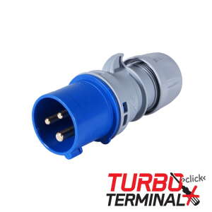 PCE 16A 230V 2P+E Plug (013-6tt)