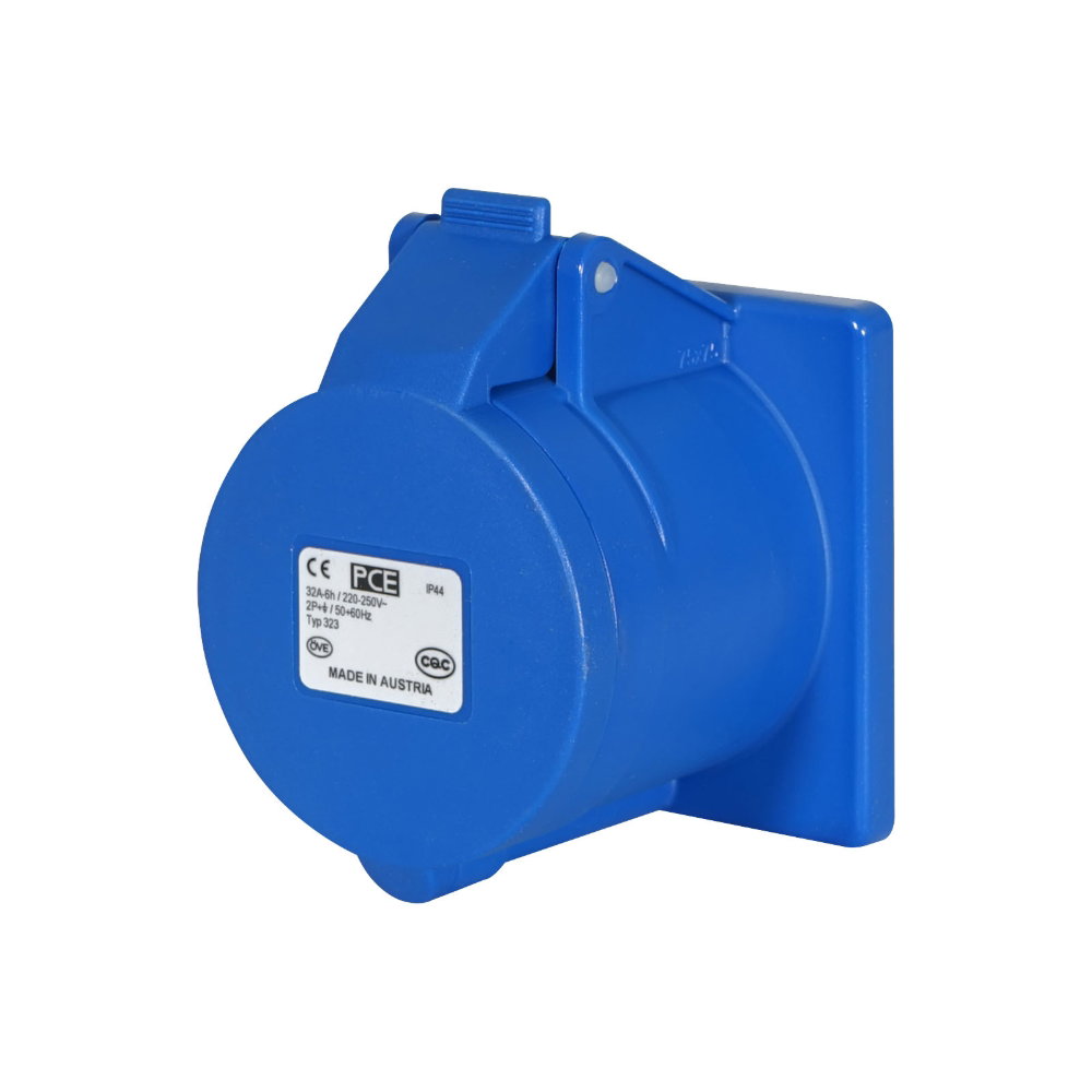 PCE 32A 230V 2P+E Panel Socket for IMST/ISCHL (323-6F7BVX) PCE 32A 230V 2P+E Panel Socket for IMST/ISCHL (323-6F7BVX)