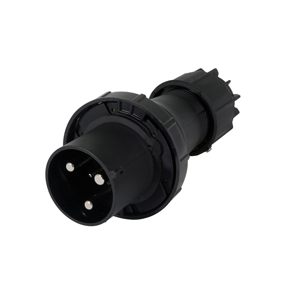 PCE 125A 230V 2P+E Plug, Black (043-6xs) PCE 125A 230V 2P+E Plug, Black (043-6xs)
